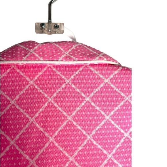 Vintage 1970s Geometric Bubblegum Hot Pink Crop Jacket Medium - Picture 7 of 10